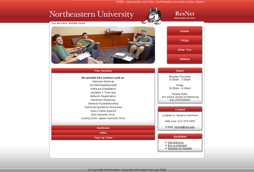 Resnet Website Screenshot