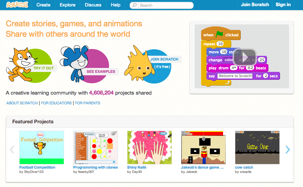 MIT's Scratch Part 2: A Tour Of An Amazing Free Web Site