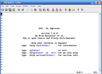 Vim text editor screenshot