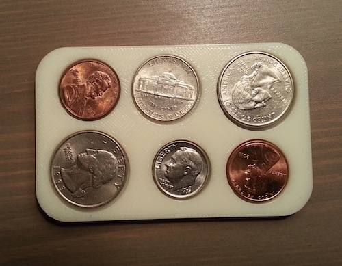 3d printed exact change holder