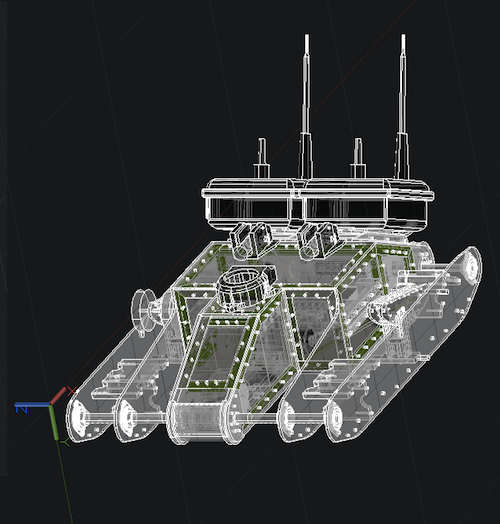 Node.js robot wireframe