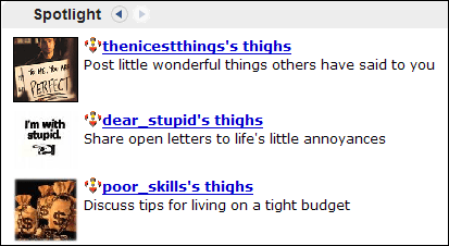 Livejournal's thighs greasemonkey script screenshot